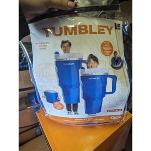 Tumbley‎ Tumbler Cup Costume One Size Fits Most Adult or Child  Blue Halloween